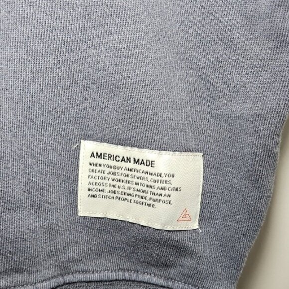 American Giant Vintage Washed Crewneck Sweatshirt Logo Patch 2XL New USA - Picture 3 of 9